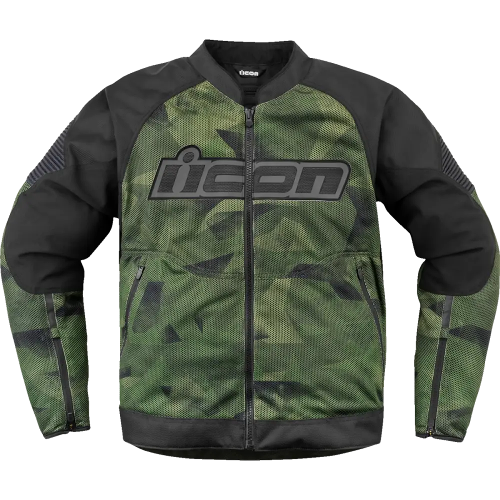 ICON Overlord3 Mesh* Camo Jacket - Green - XL 2820-6708