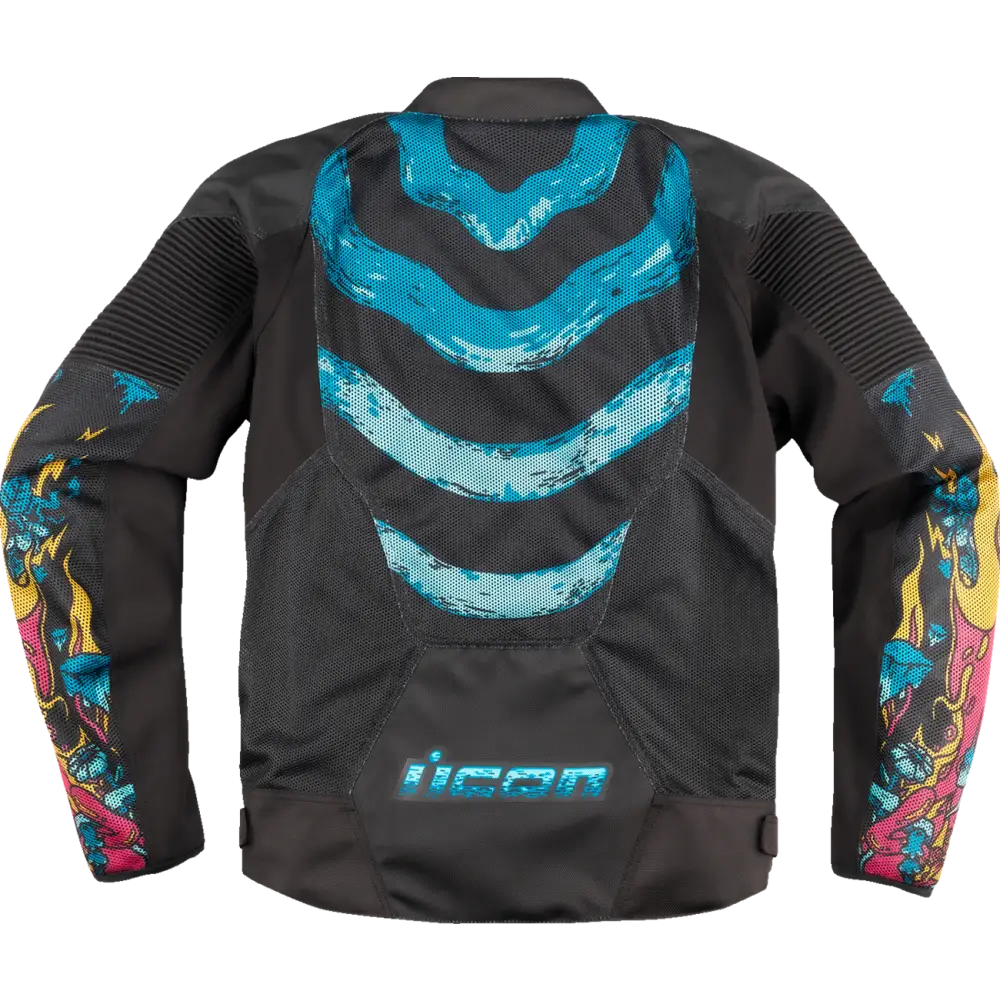 ICON Overlord3 Mesh Munchies* Jacket - Teal - 2XL 2820-6728