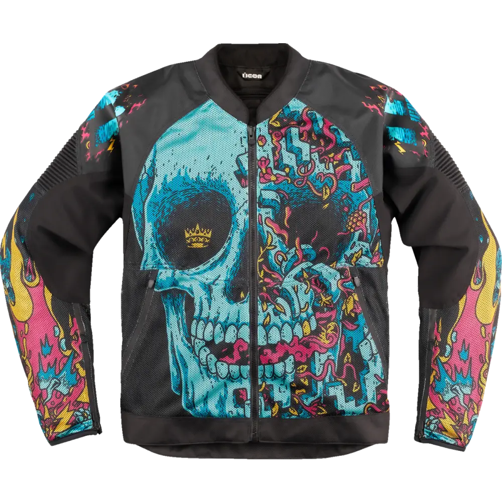 ICON Overlord3 Mesh Munchies* Jacket - Teal - Large 2820-6726