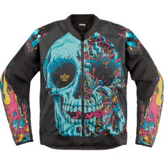 ICON Overlord3 Mesh Munchies* Jacket - Teal - Medium 2820-6725