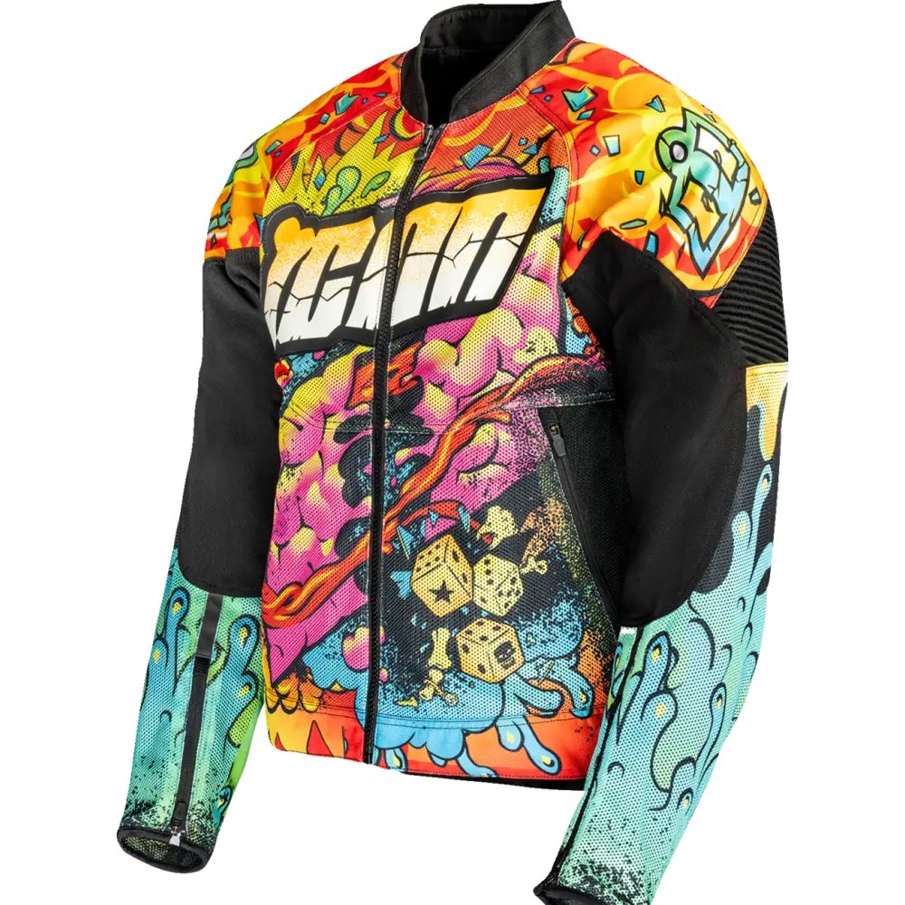 ICON Overlord3* Scatterbrain Mesh Jacket - Black - Medium 2820-7075