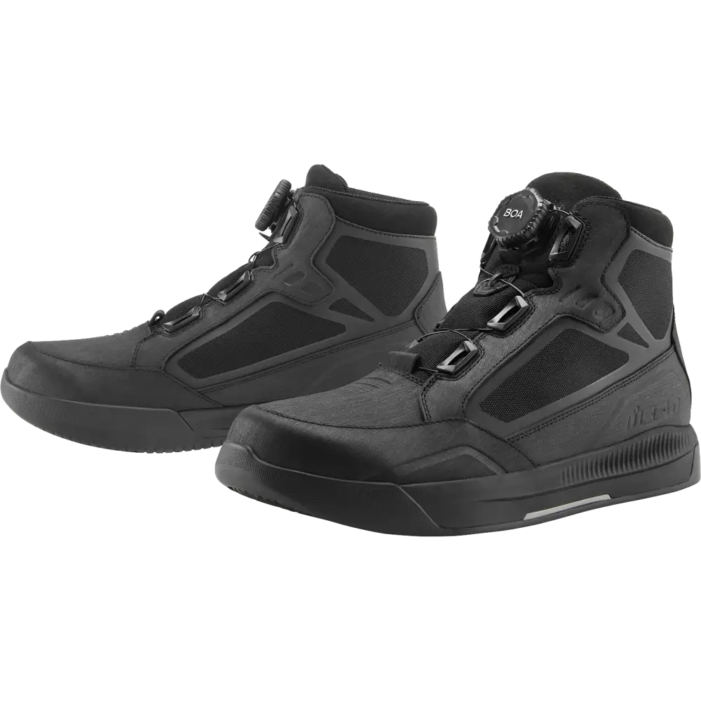 ICON Patrol 3* Waterproof Boots - Black - Size 8 3403-1281