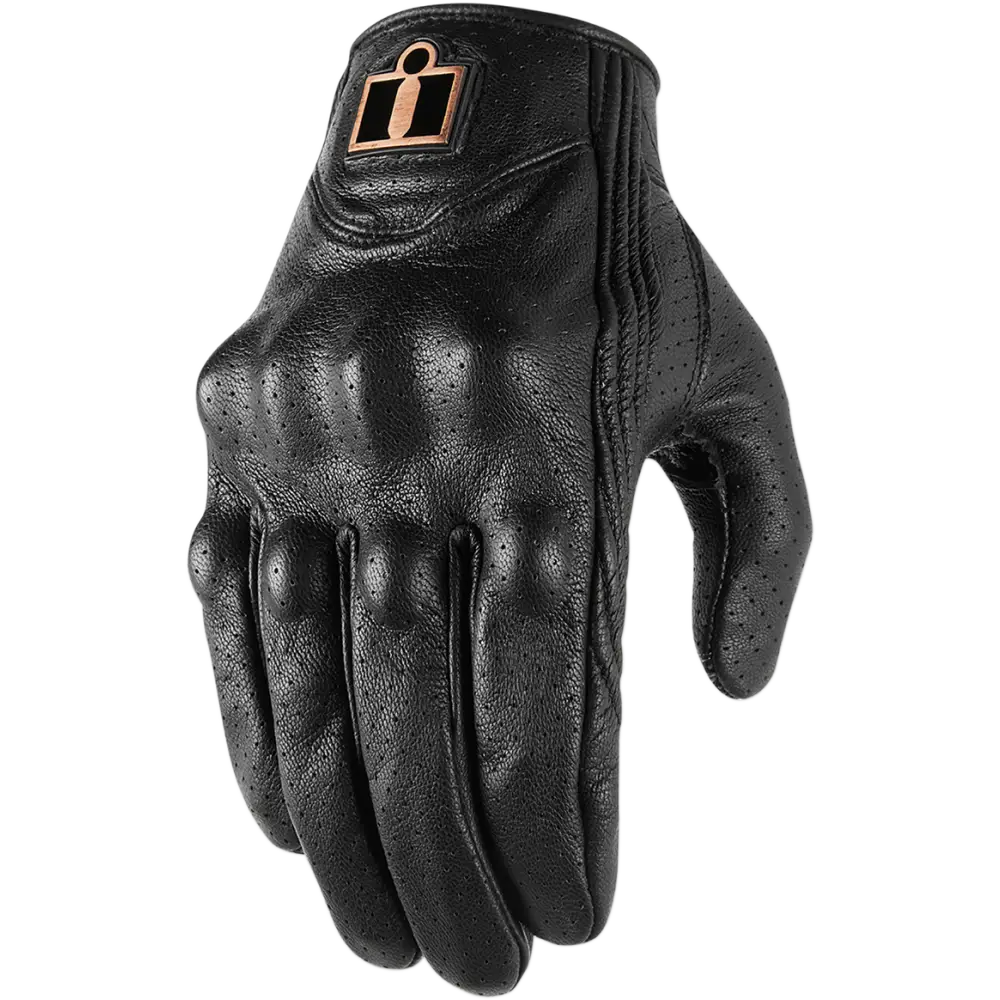 ICON Pursuit Classic* Perforated Gloves - Black - XL 3301-3833