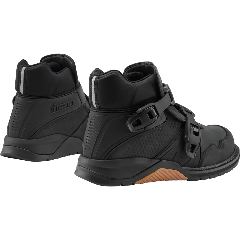 ICON Slabtown Waterproof Boots - Black - Size 8.5 3403-1306