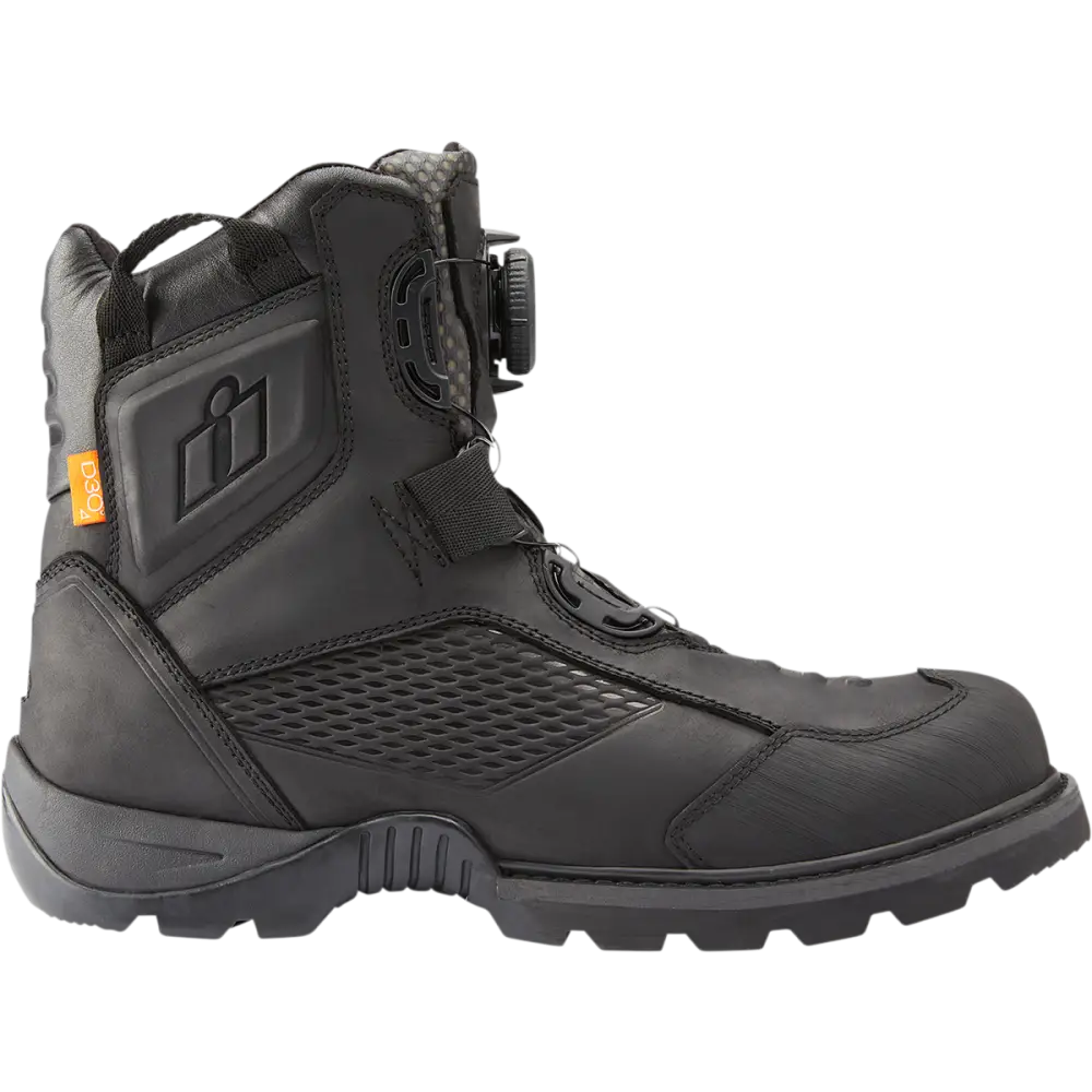 ICON Stormhawk Boots - Black - Size 8 3403-1150