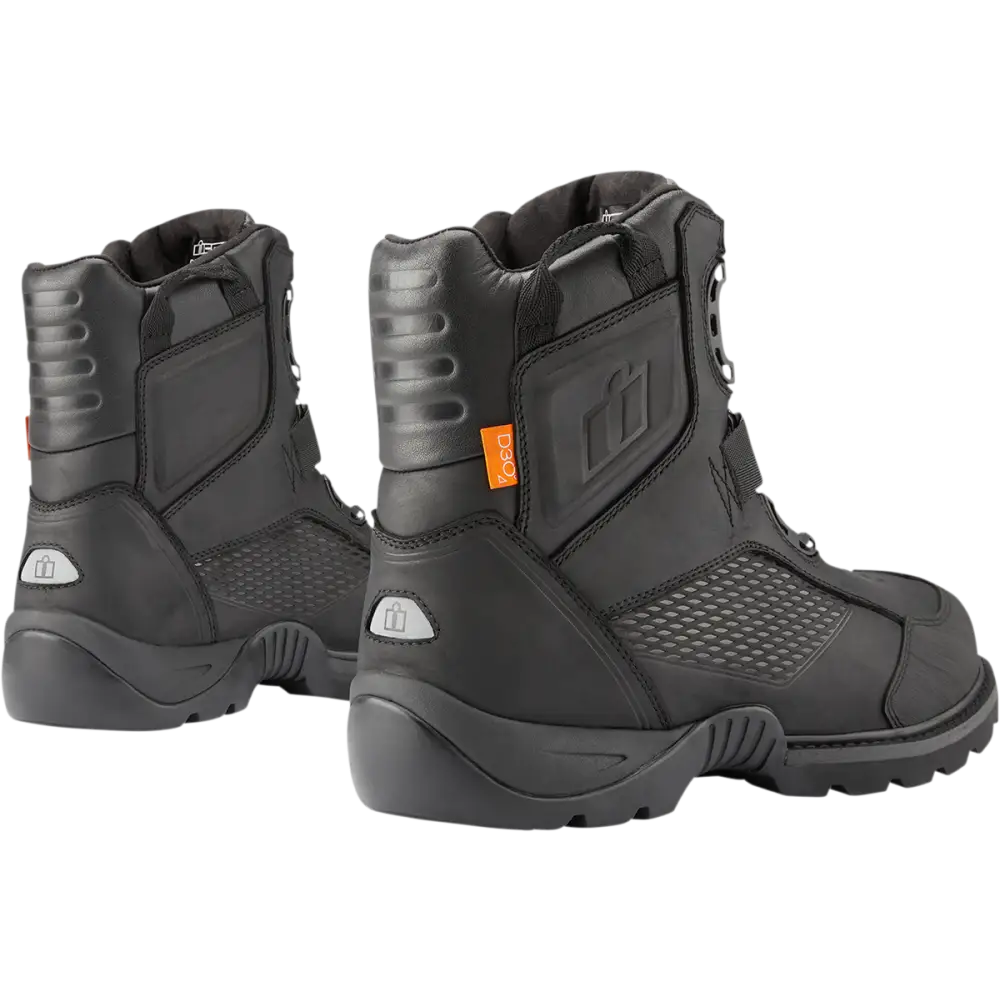 ICON Stormhawk Boots - Black - Size 8 3403-1150