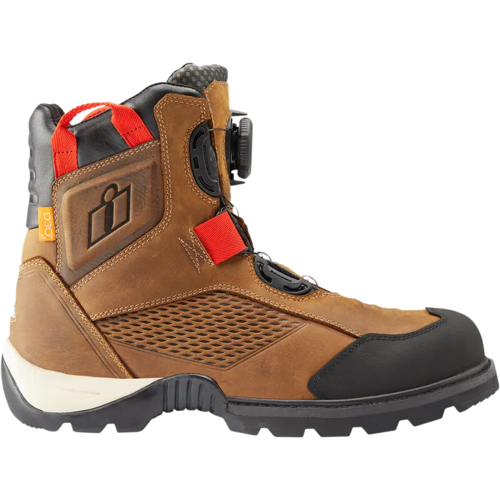 ICON Stormhawk Boots - Brown - Size 7 3403-1161