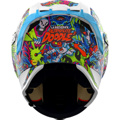 ICON Ultraflite Helmet - Doodle 3 - MIPS? - Blue - Medium 0101-18063