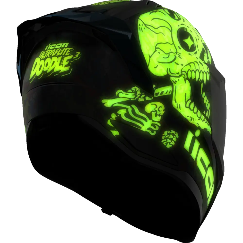 ICON Ultraflite Helmet - Doodle 3 - MIPS? - Blue - Small 0101-17979
