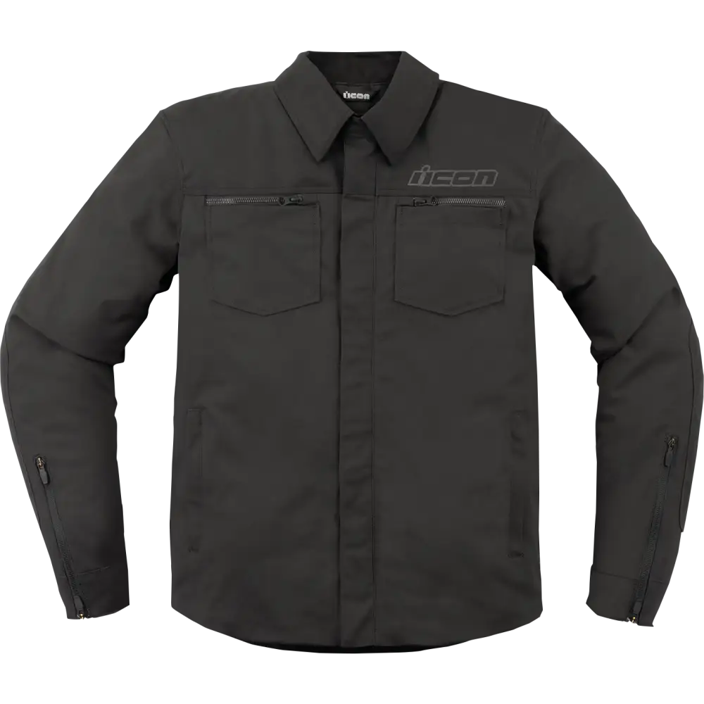 ICON Upstate Canvas CE Jacket - Black - 3XL 2820-6240