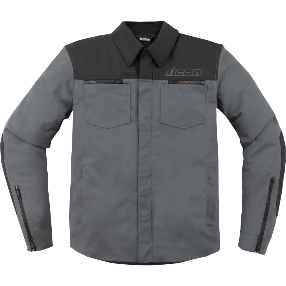 ICON Upstate Canvas CE Jacket - Gray - 2XL 2820-6245