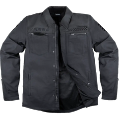 ICON Upstate Canvas National Jacket - Black - Small 2820-6560