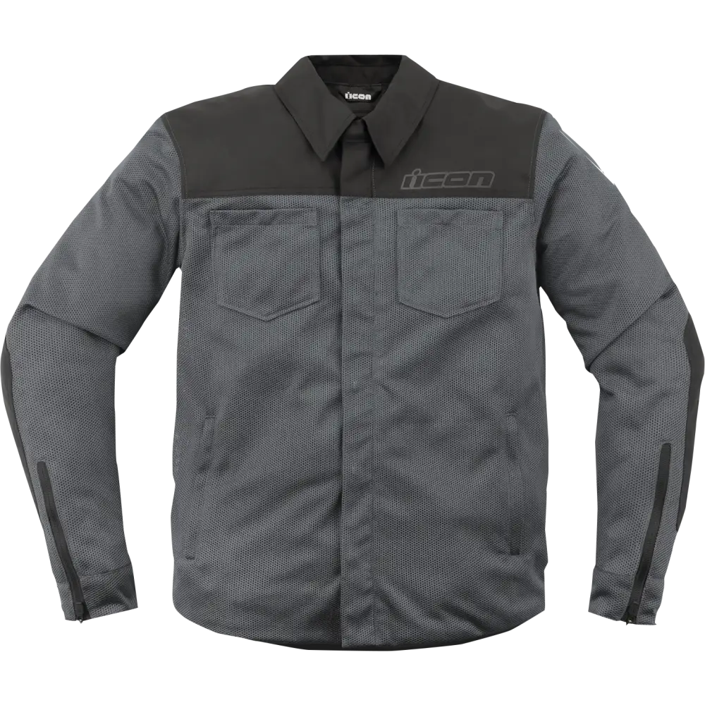 ICON Upstate Mesh CE Jacket - Gray - Medium 2820-6224
