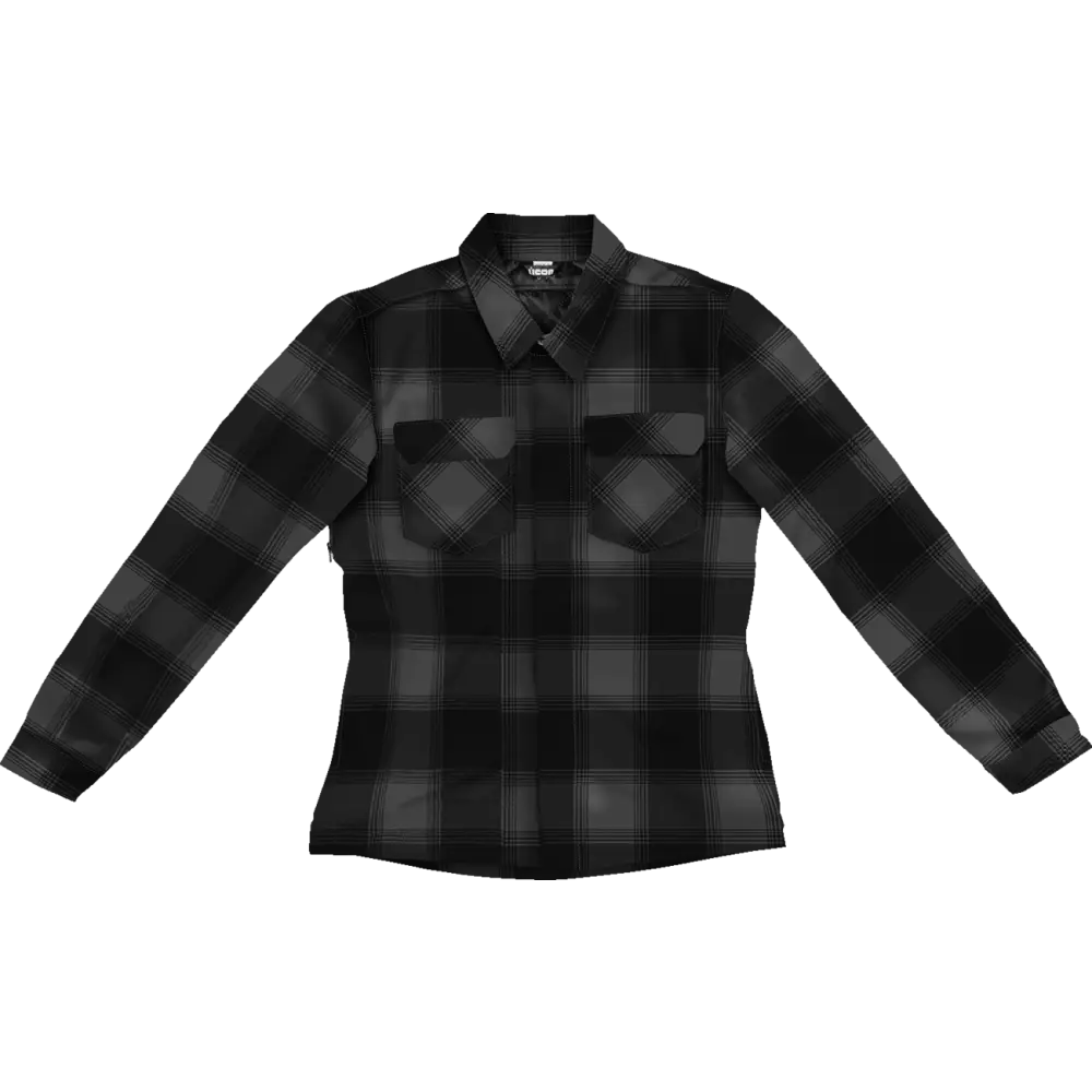 ICON Women's Fallblock CX Flannel Jacket - Black - XS 2822-1669