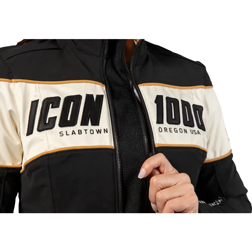 ICON Women's Hella 4* Jacket - Black - Medium 2822-1678