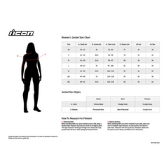 ICON Women's Hooligan* CE Jacket - Black - XS 2822-1476