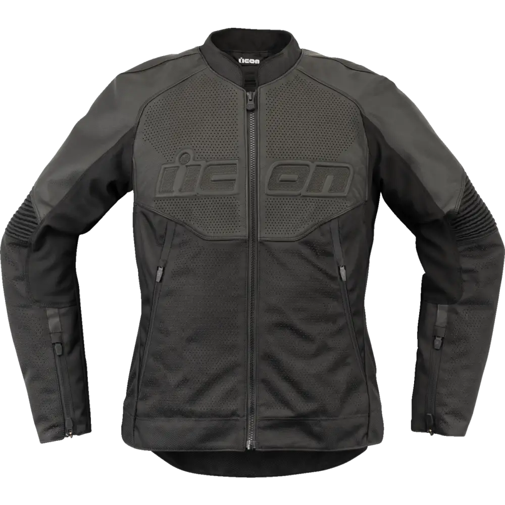 ICON Women's Overlord3* Leather Jacket - Black - XS 28131082