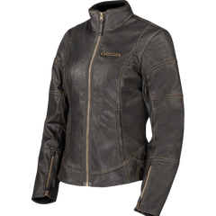 ICON Women's Tuscadero3* Jacket - Black - 2XL 2822-1774