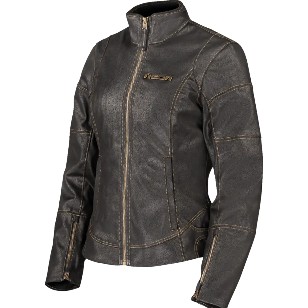 ICON Women's Tuscadero3* Jacket - Black - Medium 2822-1771