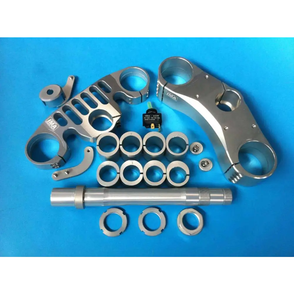 IMA Special Parts Triple Clamps - Model 6 MOD.6 (PANIGALE 899 959 1199 1299) - Natural Aluminum / Racing (all offsets)