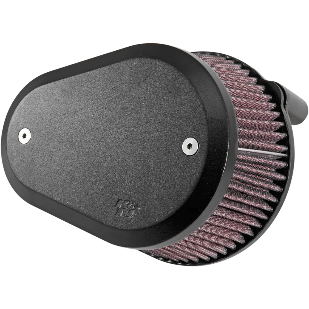 K & N Street Metal Air Intake Kit - Flare - Black - Large - Twin Cam RK-3932XB