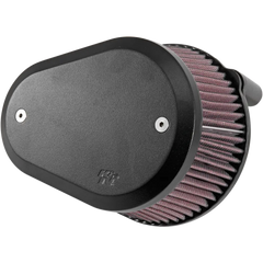 K & N Street Metal Air Intake Kit - Flare - Black - Large - Twin Cam RK-3932XB