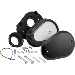 K & N Street Metal Air Intake Kit - Flare - Black - Twin Cam RK-3932B