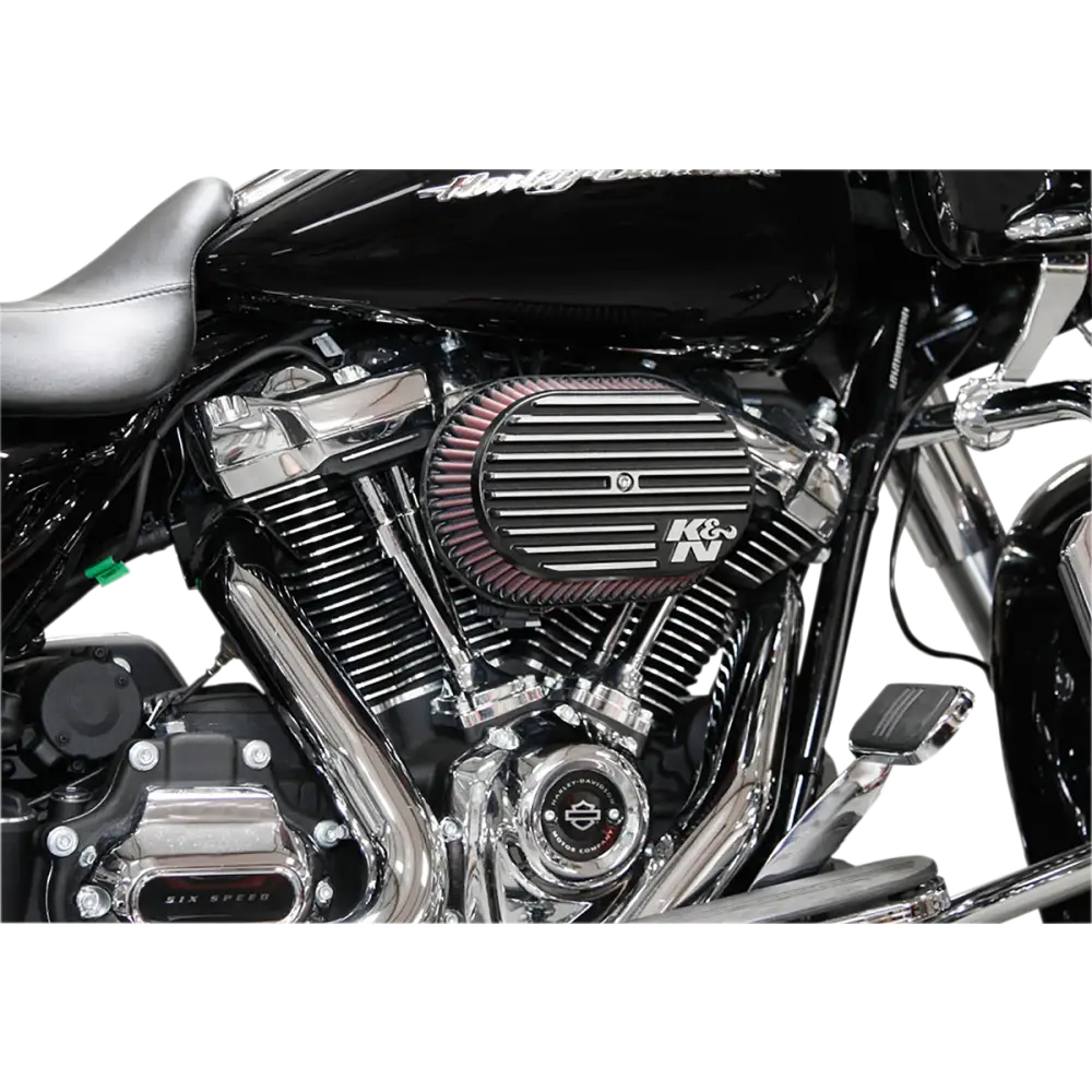 K & N Street Metal Air Intake Kit - Side Drift - Black - Twin Cam RK-3953