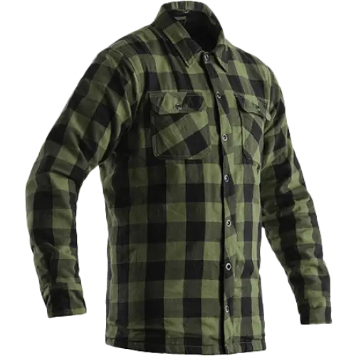 Kevlar Lumberjack Ce Shirt Green Check Textile Sm