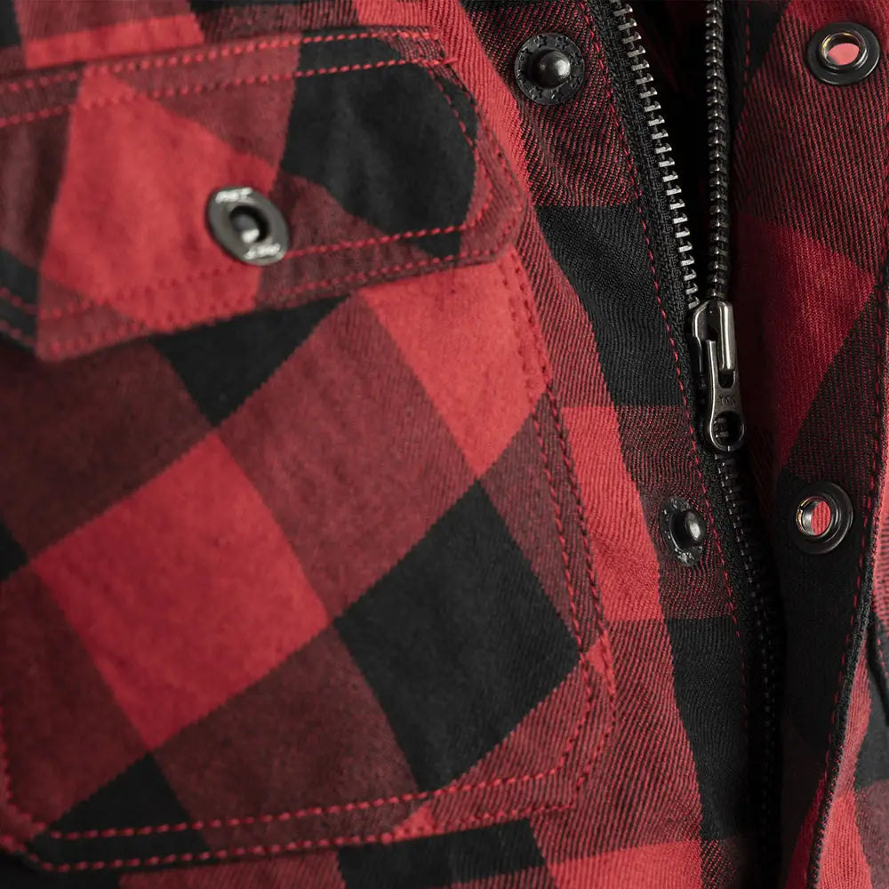 Kevlar Lumberjack Ce Shirt Red Check Textile Xs