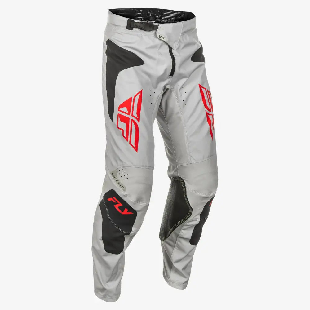 Kinetic Sym Pants Ca/Ny Light Grey/Red/Black Sz 32