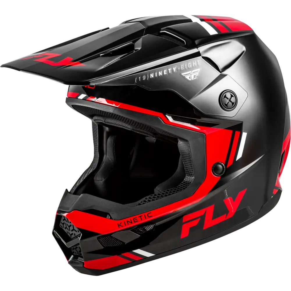 Kinetic Verdict Helmet Black/Red/White Md
