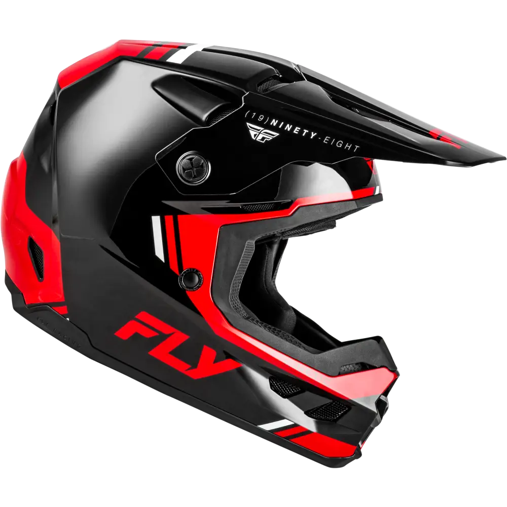 Fly Racing Kinetic Verdict Helmet Black/Red/White XL