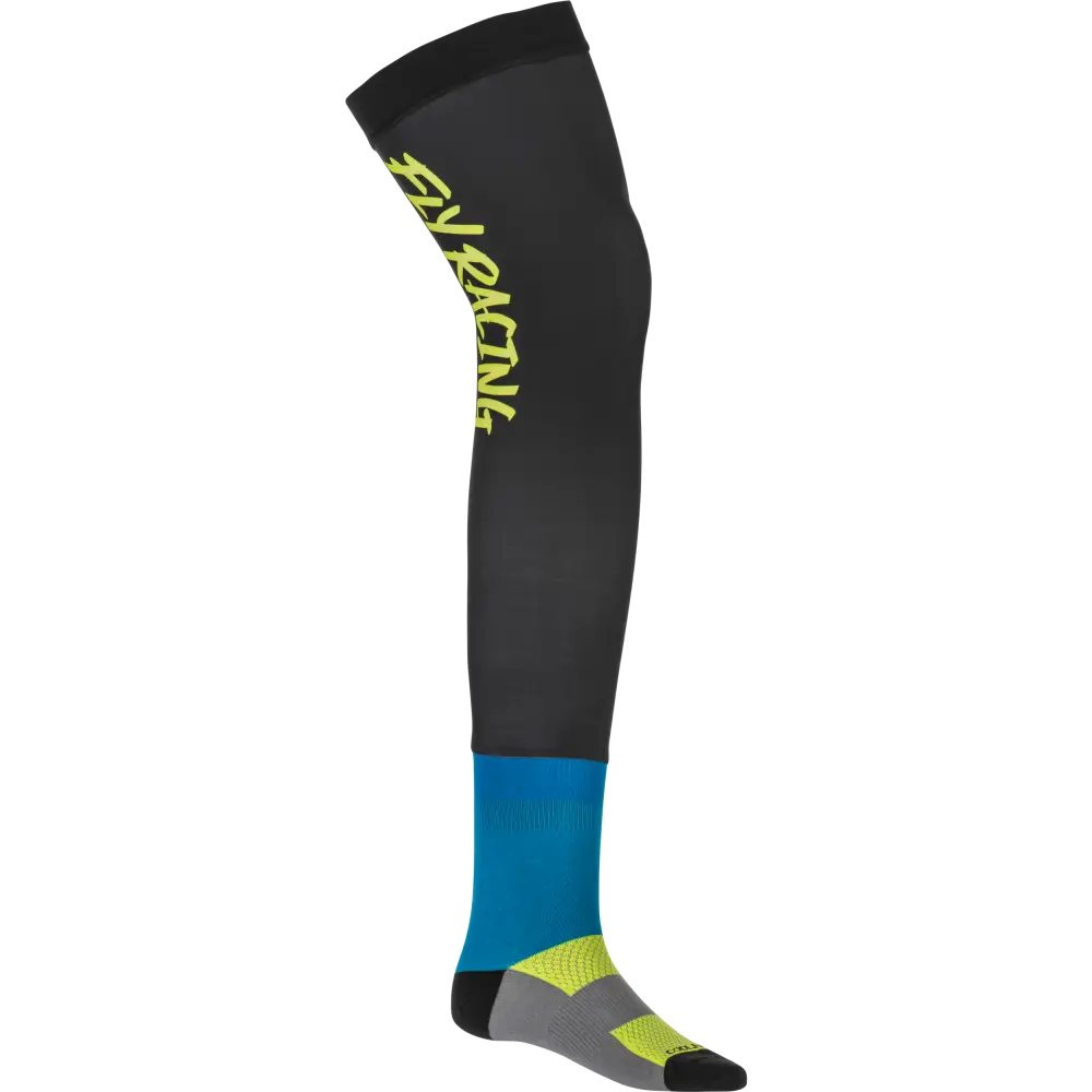 Knee Brace Socks Hi Vis/Black/Blue Sm/Md