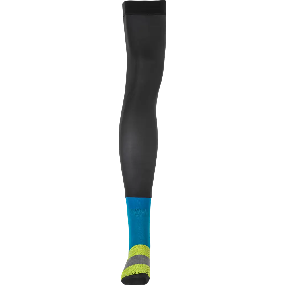 Knee Brace Socks Hi Vis/Black/Blue Sm/Md