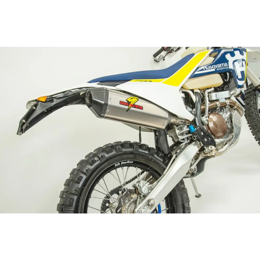 KTM Husqvarna Titanium Octagon Dual Sport / Off-road Slip-on Exhaust - Carbon End Cap - Parts