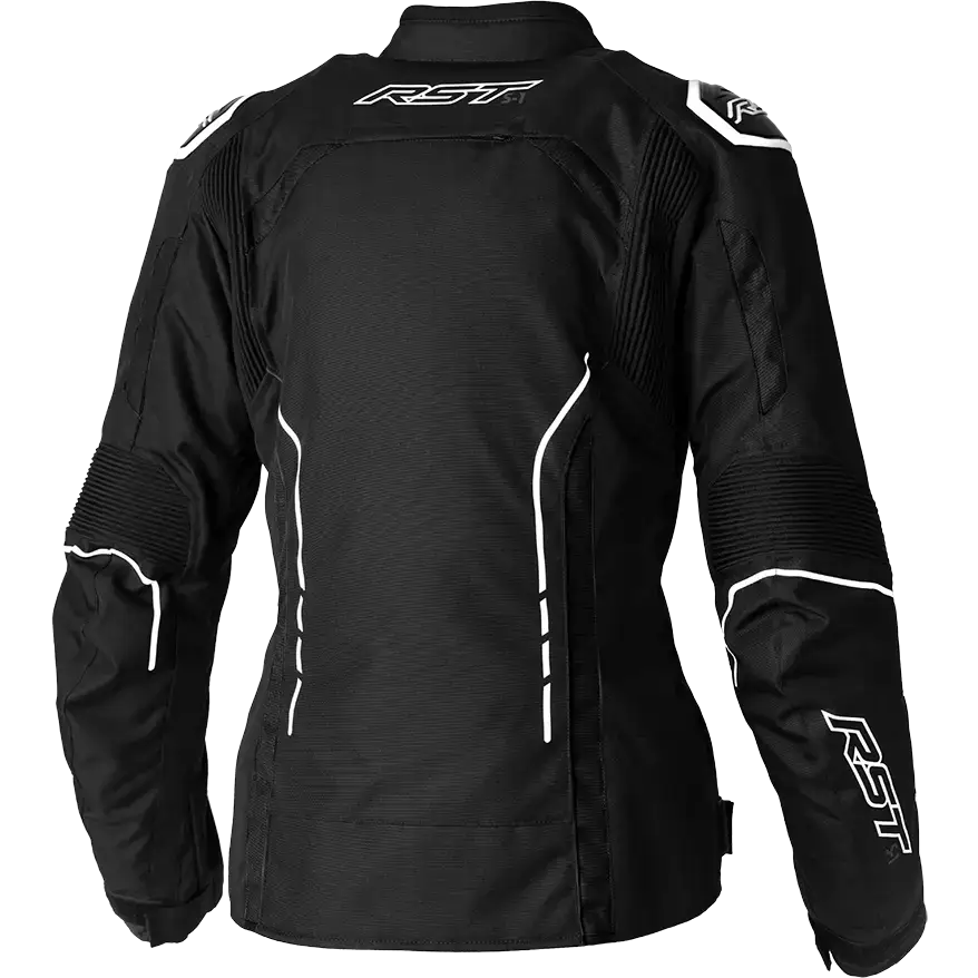 Ladies S1 Ce Jacket Black/White Textile Sm