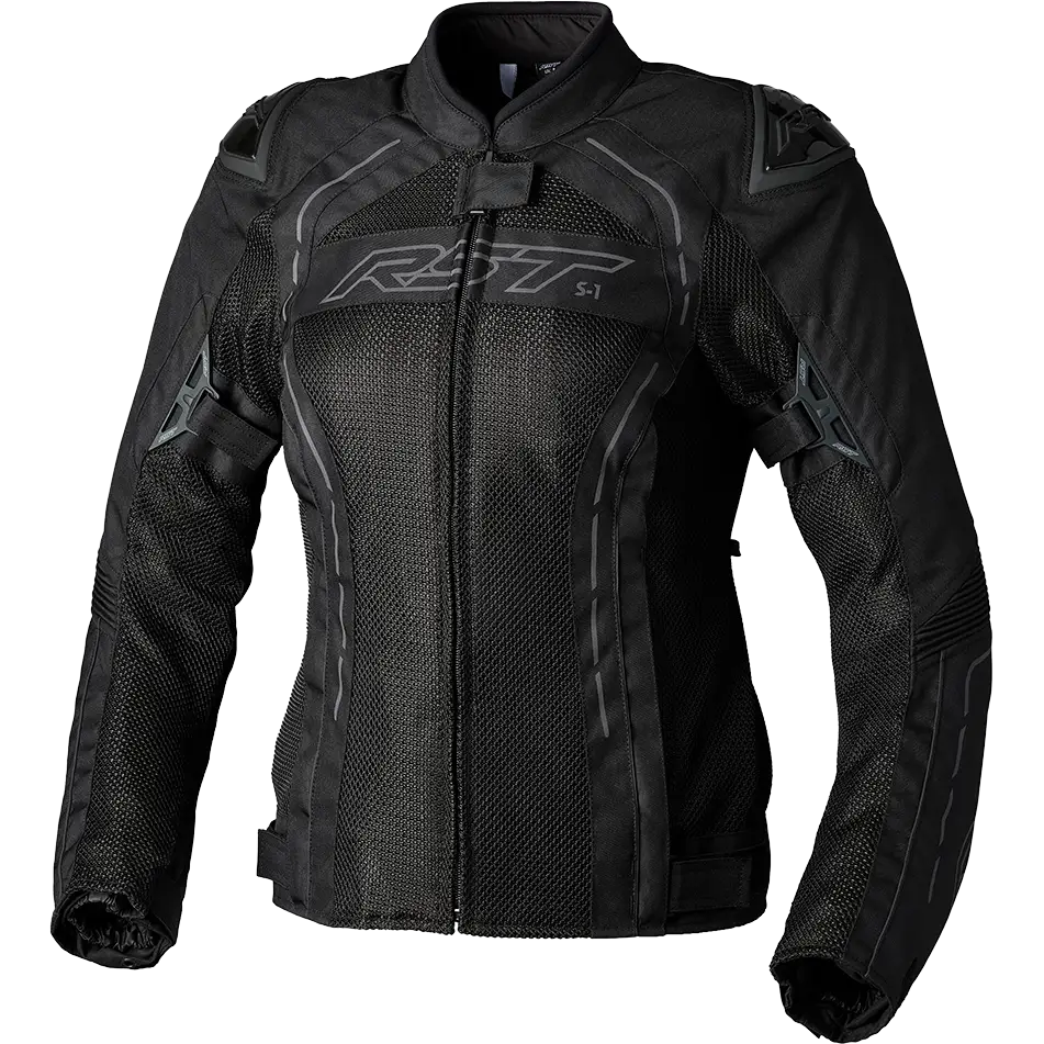 Ladies S1 Mesh Ce Jacket Black/Black Textile Md