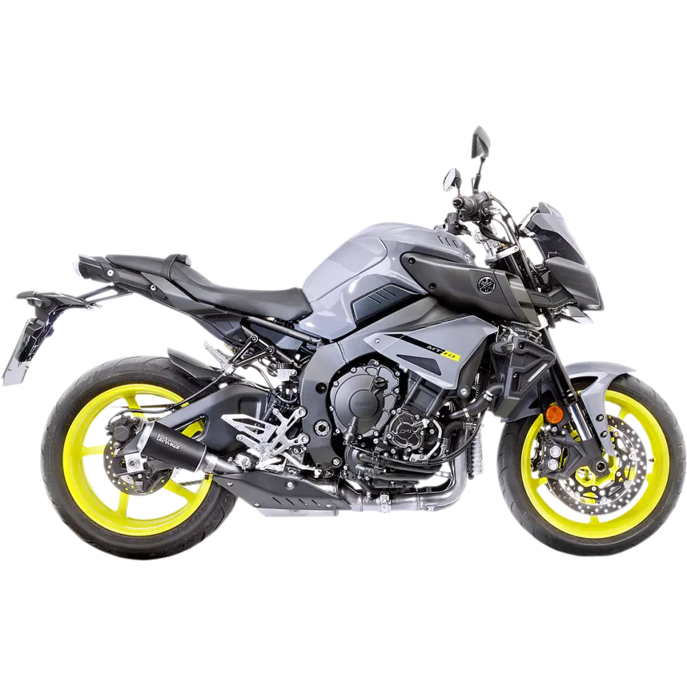 LEOVINCE LV-10 Slip-On Muffler - Black 15203BU - E X Haust Group