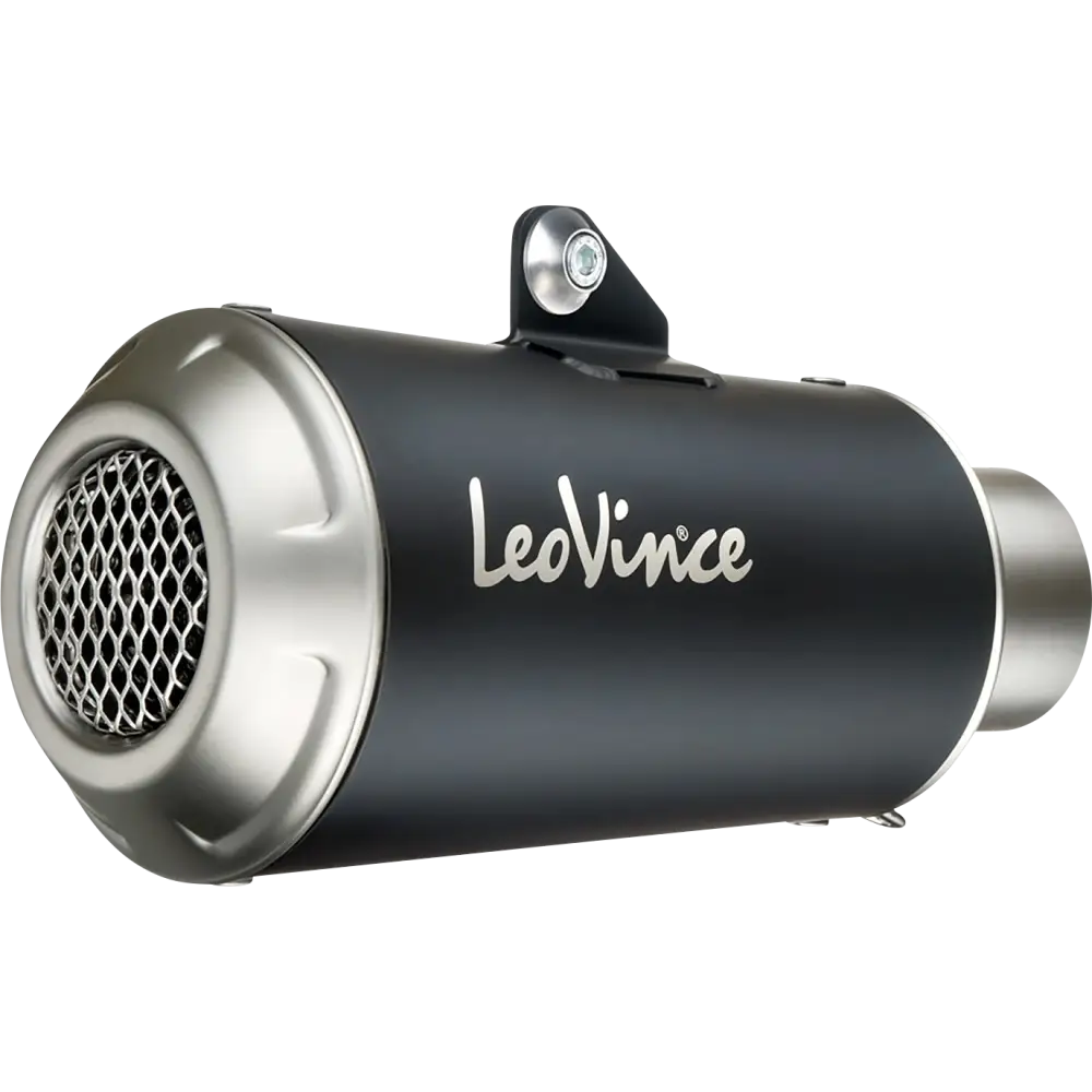 LEOVINCE LV-10 Slip-On Muffler - Black Edition 15245B - E X Haust Group