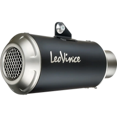 LEOVINCE LV-10 Slip-On Muffler - Black Edition 15245B - E X Haust Group