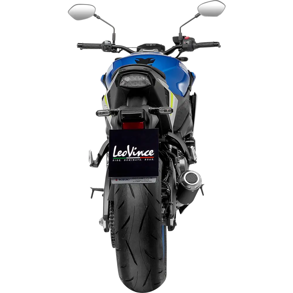 LEOVINCE LV-10 Slip-On Muffler - Black Edition 15245B - E X Haust Group