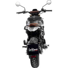 LEOVINCE LV-10 Slip-On Muffler - Black Stainless Steel 15267BU - E X Haust Group