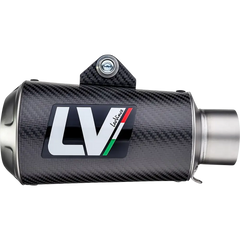 LEOVINCE LV-10 Slip-On Muffler - Carbon Fiber 15242CU - E X Haust Group