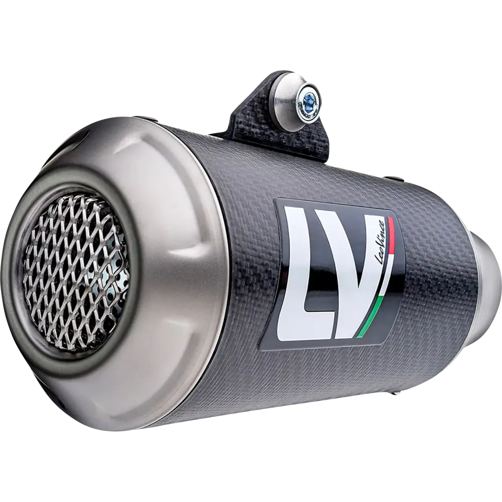 LEOVINCE LV-10 Slip-On Muffler - Carbon Fiber 15245C - E X Haust Group