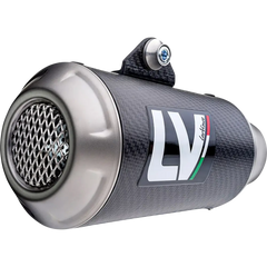 LEOVINCE LV-10 Slip-On Muffler - Carbon Fiber 15245C - E X Haust Group