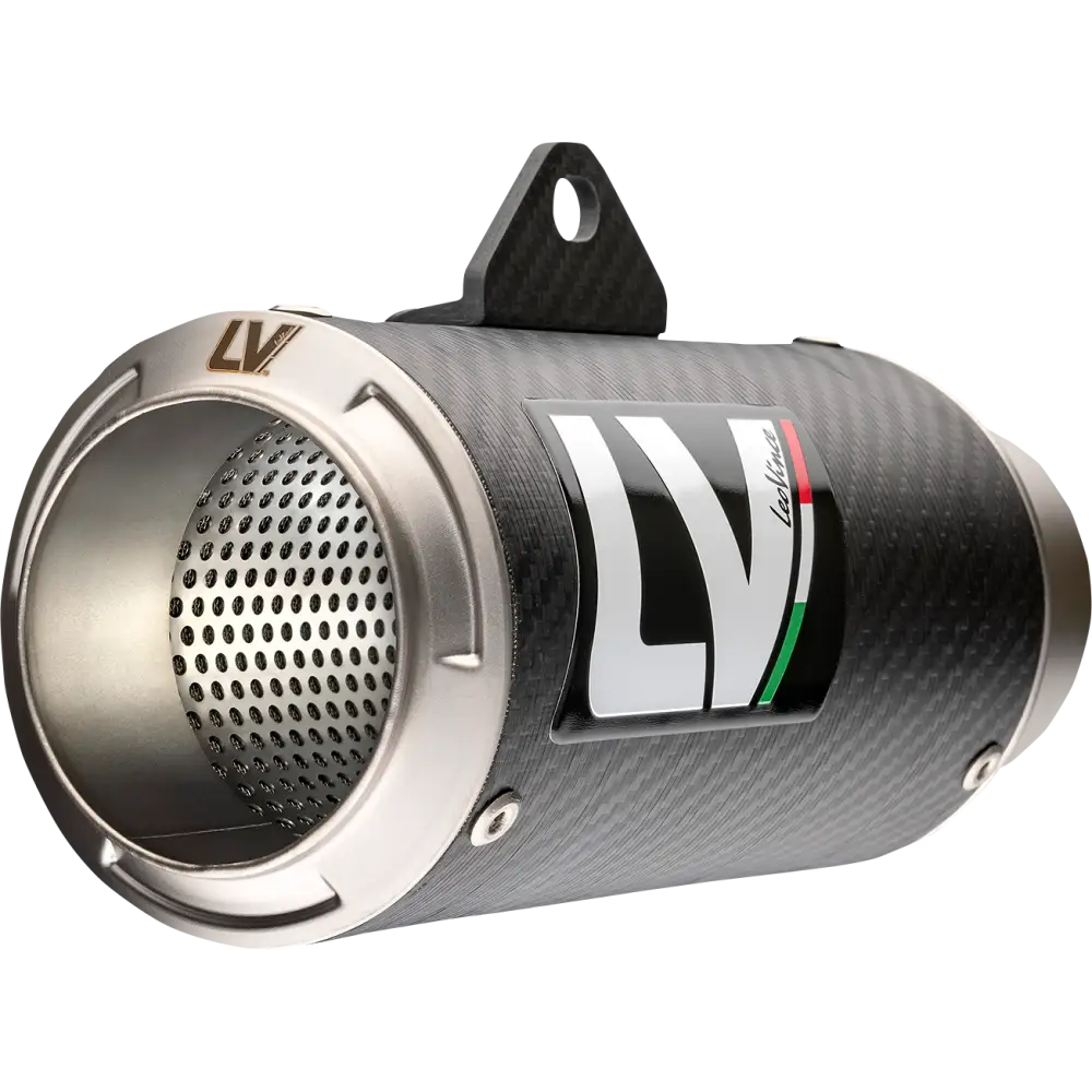 LEOVINCE LV-10 Slip-On Muffler - Carbon Fiber 15250CU - E X Haust Group