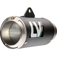 LEOVINCE LV-10 Slip-On Muffler - Carbon Fiber 15250CU - E X Haust Group