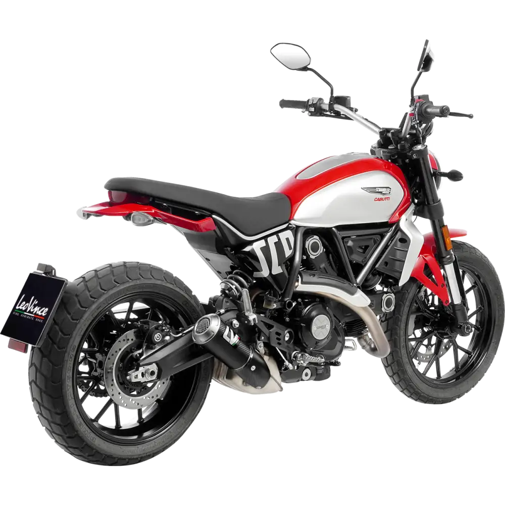 LEOVINCE LV-10 Slip-On Muffler - Carbon Fiber 15266C - E X Haust Group