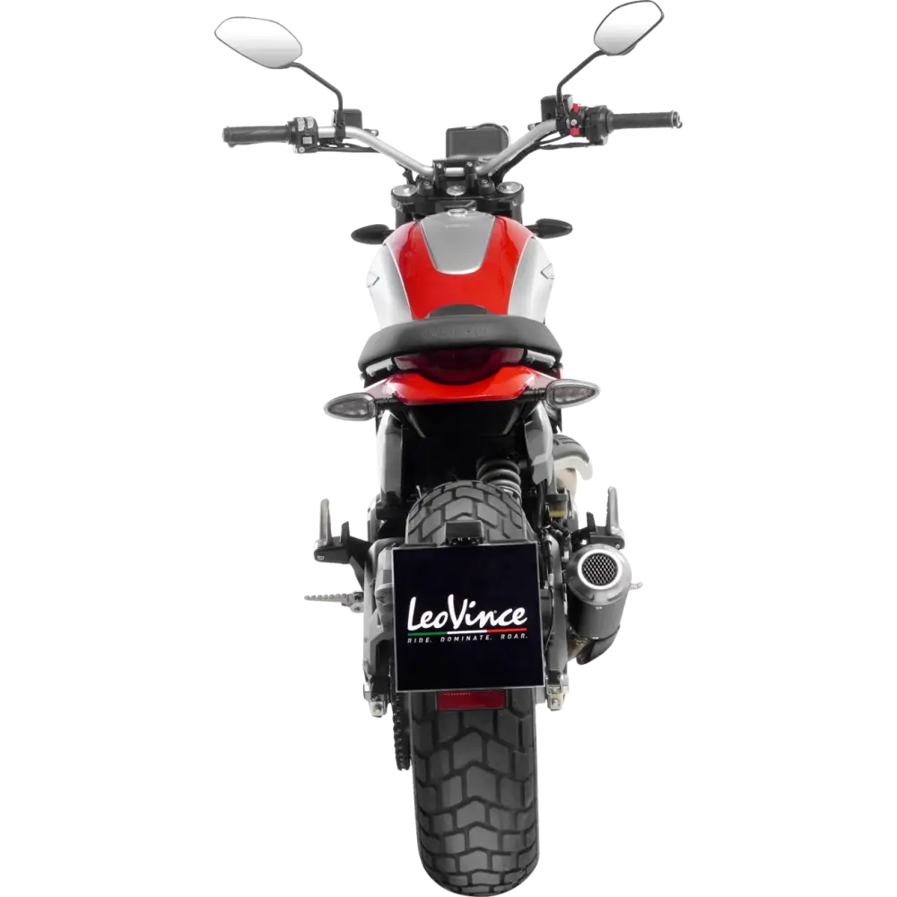 LEOVINCE LV-10 Slip-On Muffler - Carbon Fiber 15266C - E X Haust Group